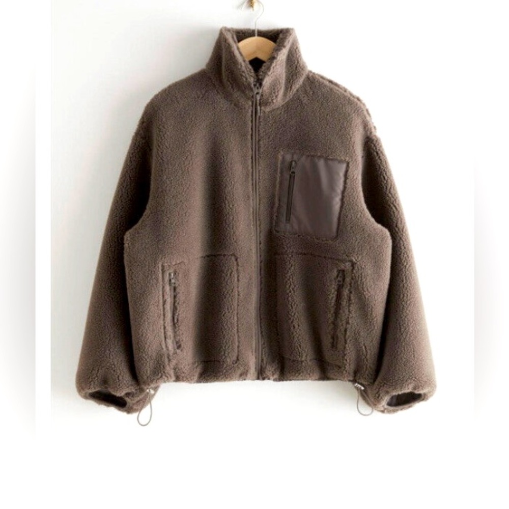 & Other Stories Boxy Pile Jacket